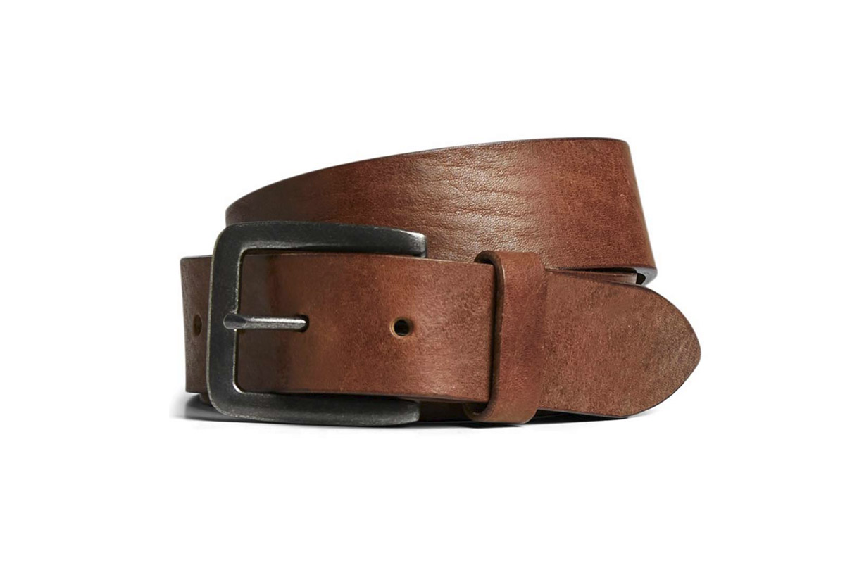 Jack And Jones Jacvictor Leather Belt Noos Ζώνη Casual (12152757 MOCHA BISQUE) Καφέ